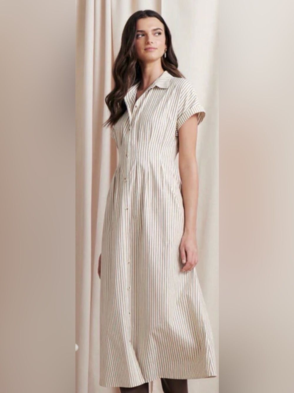 Saylor Colby Striped Shirt Dress Sz. XS